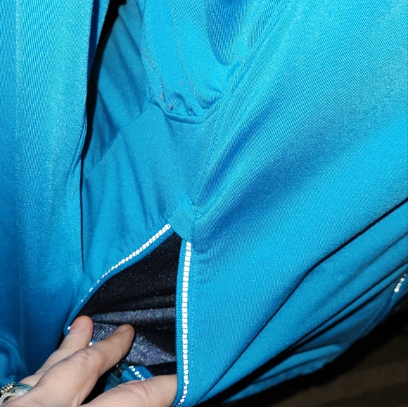 Athleta full zip Brushed Fleece lined Athletic Jacket Like New - Picture 10 of 15